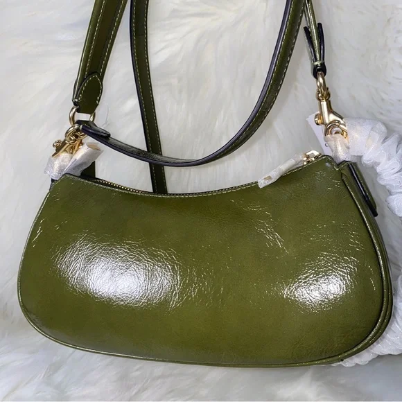 Coach leather purse Ashton Bag New olive color - Picture 7 of 14